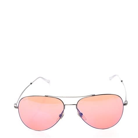 gucci pink aviators|gucci aviator sunglasses women's.